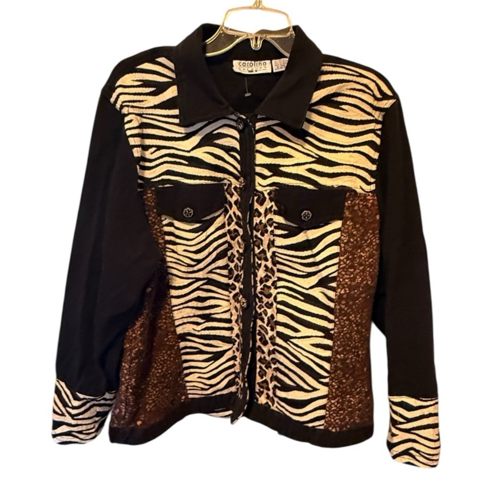 Vintage Carolina Colours Plus Animal Print Jacket